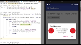 AlertDialog via Fragment: Android Programming