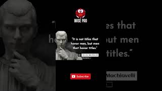 Niccolo Machiavelli Quotes #Shorts #1