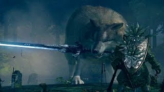 Dark Souls: Great Grey Wolf Sif Boss Fight (4K 60fps)