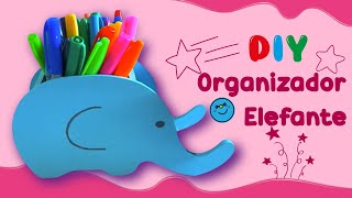 Organizador Elefante - IMPRESIONANTES IDEAS DE DECORACIÓN DE ESCRITORIO-Organizador - Vuelta Al Cole