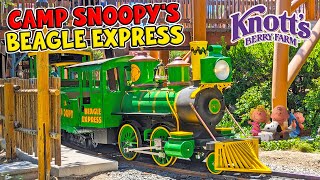 Beagle Express Railroad in Camp Snoopy at Knott’s Berry Farm (Sep 2024) [4K]