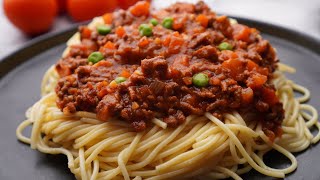 TALLARINES ROJOS CON CARNE MOLIDA | DELICIOSA RECETA