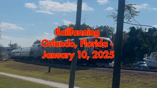 4K Railfanning Orlando, Florida - January 10, 2025