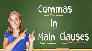 German Lesson (106) - Commas in German Sentences - Part 1: Main Clauses - B1/B2/C1