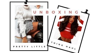 PRETTY LITTLE THING (30% DISCOUNT) HAUL | WINTER UNBOXING TRY ON | NOVEMBER 2017 - SARAH WORE WHAT