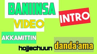 Baniinsa Viidiyoo (iINTRO) Akkamittin Hojjechuun Danda'ama || karaa Salphaa || 2020