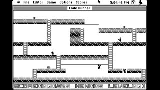 Macintosh Game: Lode Runner (1984 Glenn Axworthy)