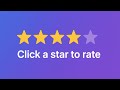 Create a Star Rating System with HTML, CSS & JavaScript | Beginner Tutorial