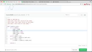 HackerRank | binary search tree insertion/problem