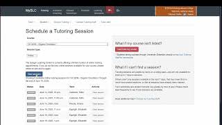 Scheduling Tutor Appointments Using Myslc