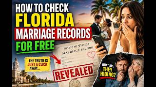 How to check Florida marriage records for free