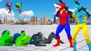 Superheroes Spiderman Battle vs Bad Guy Team Joker Who is Win? Game 5 Superheroes