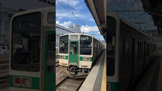 719系 幕回し 回送→米沢　@福島駅