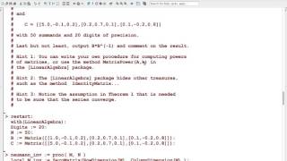 Maple Programming Test 1: Problem 3