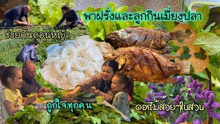 อุปสรรคในการปลูกผักคือหญ้าเต็มสวน/ พาฝรั่งและลูกกินเมี่ยงปลา #คนไทยในต่างแดน