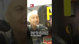 Anupam Kher was seen selling tickets for his film in Mumbai #shorts