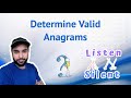 Determine if two strings/phrases are valid Anagrams | Study Algorithms