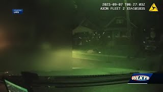 Video shows LMPD officer shot in Chickasaw, dramatic rescue by fellow cop