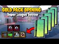 GOLD PACK OPENING! | Roblox Super League Soccer