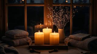 Quiet Night by the Window with Soft Candlelight 🕯️🌙