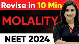 𝗠𝗼𝗹𝗮𝗹𝗶𝘁𝘆 (𝗺) - Revise in 10 Minutes #neet2024