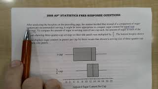 AP Statistics 2008 1 Solution