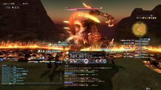 【FF14】極イフリート討伐：ナ戦戦竜竜竜白白【竜視点】