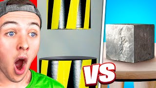 Reacting to the STRONGEST Hydraulic Press on the Internet!