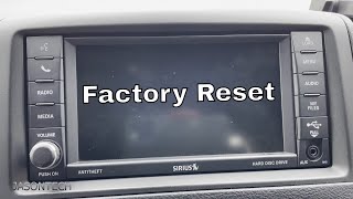 How To Factory Reset The Uconnect 430 - 430N