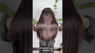 Ghair丨100% Human Hair 12A 13x4 Transparent Thin Lace 180%Density 18Inch Bang Wig