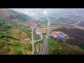 贵州望谟县桑郞镇风光。aerial photography of the beautiful scenery of sangying town wangmo county.