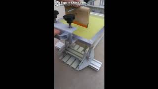 The Simple Demo Video for Manual  Cylindrical  Screen Printing Presses