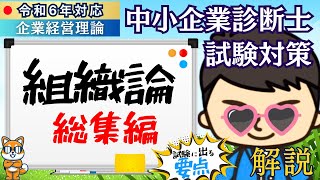 〈令和6年 中小企業診断士試験〉㉓組織論（総復習） #組織論 #企業経営理論 #中小企業診断士試験 #独学