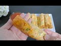 pantesan viral ternyata enak banget lumpia telur gulung dan saus sambal