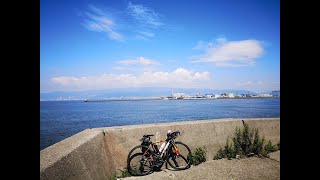 【自転車】武庫川河口まで走って海へ。　ロードバイク。