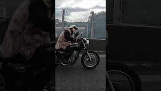 【バイク女子】代車のSR400 【ハーレー女子】