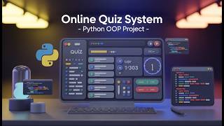 🧐Online Quiz Management System using Python (OOP + Menu Driven) 🧠💻 || Python projects for beginners