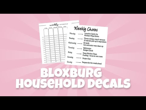 Household Decal Codes For Bloxburg | Iispxrkles - YouTube