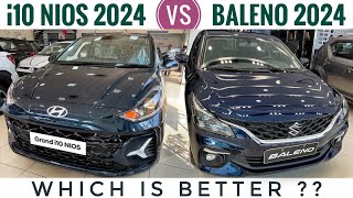 Maruti Baleno 2024 vs Grand i10 Nios 2024 - Which is better? | Hyundai Grand i10