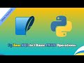 Python SQLite3 Tutorial: Basic CRUD Operations for Beginners.