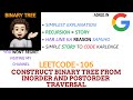 Construct Binary Tree from Inorder and Postorder Traversal | Leetcode 106 | codestorywithMIK