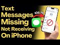 Fix Messages Not Showing, Receiving & Missing on iPhone after iOS 26 Update