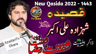 Viral Qasida Shehzada Ali Akbar a.s | Zakir Shafqat Raza Shafqat | Jashan |  2022 | 1443 | Okara.