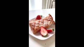 朝食にもおすすめないちごメロンパントースト🍓 #shorts