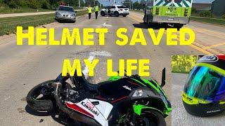 Serious Motorcycle crash! (Ninja400 Totaled)