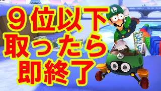 9位以下取ったら配信を即終了します、耐えた方が勝ち。(1試合目)【マリオカート8デラックス/マリオカート8DX】