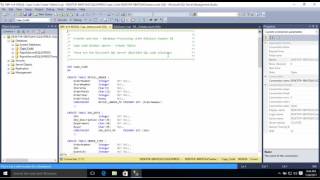 Creating tables and scripts in SQL Server 2014