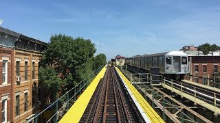 NYC Subway HD 60fps: [RFW] R42 M Shuttle Wrong Rail Round Trip Railfan Window Time-lapse Rides