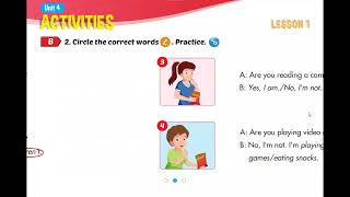 Tiếng Anh 4 I Learn Smart Start BGD - Unit 4 Activities - Lesson 1