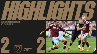 HIGHLIGHTS | West Ham vs Arsenal (2-2) | Gabriel Jesus, Odegaard
